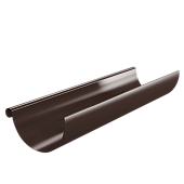 Желоб водосточный D150х3000 (ПЛД-02-8017 Коричневый шоколад-0,5) (фото)