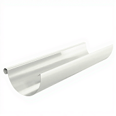 Желоб водосточный D125 (3м) (ПЛД-02-9010-ОН) (фото)