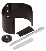 Кронштейн трубы на кирпич 90мм RAL 8017 (фото)