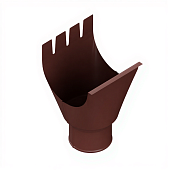 Воронка выпускная D125/100 (ПЛД-02-RR32-0.6) корич (фото)