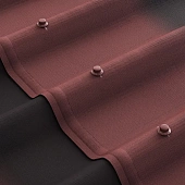 Черепица Ондулин DIY красная (5-ти полосная) (фото)